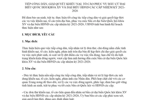 Kế hoạch 107/KH-UBND 2021 tiếp công dân phục vụ cuộc bầu cử đại biểu Quốc hội khóa XV Hà Tĩnh