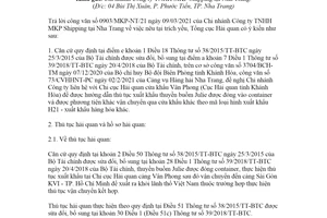 Công văn 1817/TCHQ-GSQL 2021 hướng dẫn thủ tục xuất khẩu thuyền buồm Julie