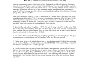 Công văn 1343/BVHTTDL-VHCS 2021 tăng cường chống dịch COVID19 lĩnh vực văn hóa thể thao du lịch