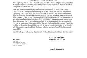 Công văn 358/HTQTCT-CT 2021 chứng thực chữ ký trên Giấy ủy quyền