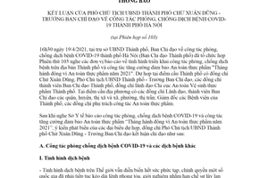 Thông báo 247/TB-VP 2021 kết luận về công tác phòng chống dịch bệnh COVID19 thành phố Hà Nội