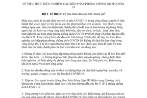 Công điện 583/CĐ-BYT 2021 triển khai thực hiện nghiêm biện pháp phòng chống dịch COVID 19
