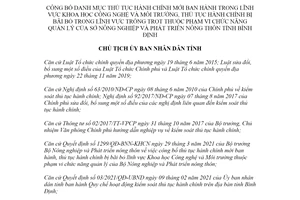 Quyết định 1470/QĐ-UBND 2021 thủ tục hành chính Khoa học Công nghệ Sở Nông nghiệp Bình Định