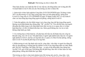 Công văn 1269/LĐTBXH-VP 2021 tuân thủ biện pháp phòng chống dịch Covid 19