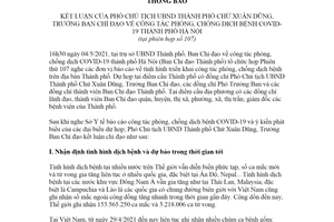 Thông báo 263/TB-VP 2021 kết luận về công tác phòng chống dịch Covid 19 Hà Nội