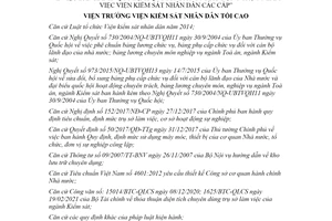 Quyết định 36/QĐ-VKSTC 2021 quy mô đầu tư trụ sở làm việc Viện kiểm sát nhân dân các cấp