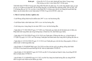 Công văn 3835/BYT-KHTC 2021 xây dựng kế hoạch giường bệnh điều trị bệnh nhân Covid 19