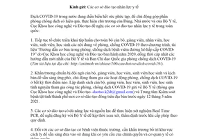 Công văn 517/K2ĐT-VP 2021 triển khai phòng chống COVID 19
