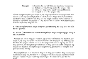Công văn 1891/BGDĐT-GDĐH 2021 hướng dẫn đấu thầu đào tạo giáo viên theo nhu cầu xã hội