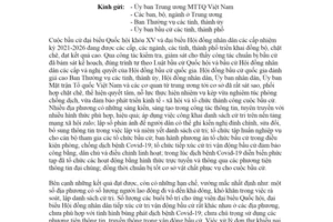 Công văn 660/HĐBCQG-VP 2021 tiếp tục lãnh đạo chỉ đạo công tác bầu cử