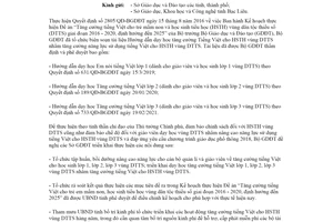 Công văn 1949/BGDĐT-GDTH 2021 tăng cường tiếng Việt cho học sinh tiểu học vùng dân tộc thiểu số