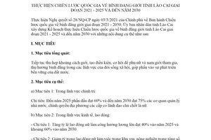 Kế hoạch 224/KH-UBND 2021 Chiến lược quốc gia về bình đẳng giới tỉnh Lào Cai