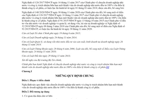 Văn bản hợp nhất 03/VBHN-BTC 2021 Nghị định chuyển doanh nghiệp nhà nước thành công ty cổ phần