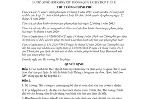 Quyết định 720/QĐ-TTg 2021 phân công cơ quan soạn thảo hướng dẫn Luật Phòng chống ma túy