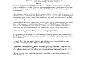 Công văn 4198/BYT-KCB 2021 triển khai công tác an toàn tiêm chủng vắc xin phòng Covid 19