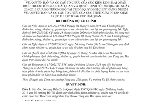 Quyết định 1025/QĐ-BTC 2021 sửa đổi Quyết định 1387/QĐ-BTC và Quyết định 1388/QĐ-BTC