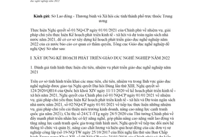 Công văn 1034/TCGDNN-KHTC 2021 kế hoạch phát triển giáo dục nghề nghiệp 2022