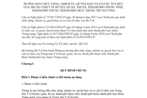 Thông tư 07/2021/TT-BYT nhiệm vụ quyền hạn và cơ cấu tổ chức của Trung tâm y tế huyện