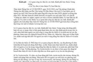 Công văn 627/UBDT-TCCB 2021 triển khai nhiệm vụ về công tác người cao tuổi