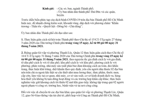 Công văn 1749/UBND-VX 2021 tăng cường biện pháp kiểm soát dịch bệnh COVID19 Hồ Chí Minh