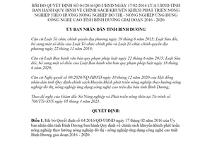 Quyết định 05/2021/QĐ-UBND bãi bỏ Quyết định 04/2016/QĐ-UBND tỉnh Bình Dương