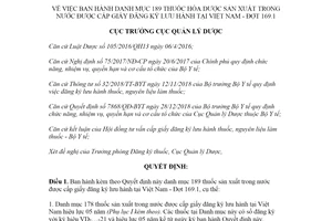 Quyết định 315/QĐ-QLD 2021 danh mục thuốc hóa dược sản xuất được cấp giấy đăng ký lưu hành