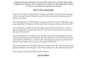 Quyết định 887/QĐ-TTg 2021 thành lập Ban Chỉ đạo tiếp tục đổi mới phát triển kinh tế tâp thể