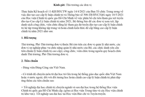 Công văn 1646/LĐTBXH-TCCB 2021 đăng ký xét tuyển đào tạo Cao cấp lý luận chính trị