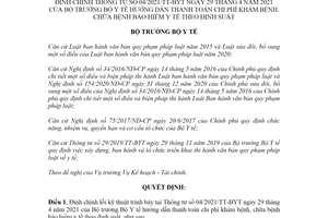 Quyết định 2932/QĐ-BYT 2021 Đính chính Thông tư 04/2021/TT-BYT