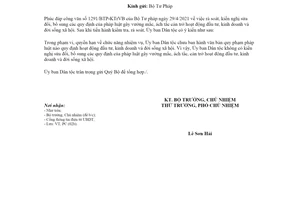 Công văn 751/UBDT-PC 2021 rà soát quy định gây cản trở đầu tư kinh doanh và đời sống xã hội