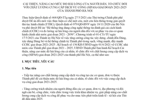 Kế hoạch 143/KH-UBND 2021 cải thiện mức độ hài lòng của người dân với dịch vụ công Hà Nội