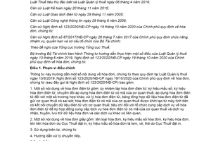 Thông tư 78/2021/TT-BTC hướng dẫn Luật Quản lý thuế Nghị định 123/2020/NĐ-CP hóa đơn chứng từ mới nhất