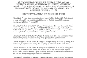 Quyết định 2631/QĐ-UBND 2021 thủ tục hành chính về Năng lượng nguyên tử Sở Khoa học Hà Nội