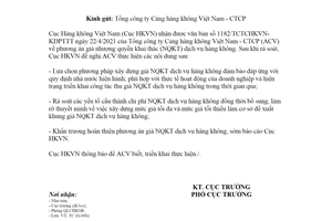 Công văn 2560/CHK-TC 2021 phương án giá nhượng quyền khai thác dịch vụ hàng không