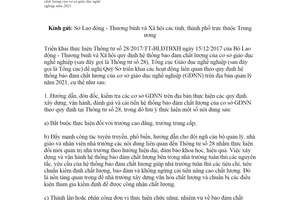 Công văn 1323/TCGDNN-KĐCL 2021 bảo đảm chất lượng của cơ sở giáo dục nghề nghiệp