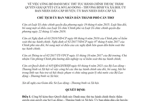 Quyết định 1319/QĐ-UBND 2021 công bố Danh mục thủ tục hành chính Sở Lao động Cần Thơ