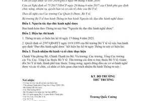 Thông tư 08/2021/TT-BYT Nguyên tắc đạo đức hành nghề dược