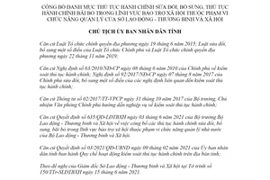 Quyết định 2450/QĐ-UBND 2021 thủ tục hành chính Bảo trợ xã hội Sở Lao động tỉnh Bình Định