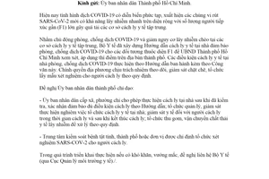 Công văn 5152/BYT-MT 2021 thí điểm hướng dẫn cách ly y tế tại nhà cho đối tượng F1