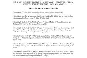 Quyết định 1195/QĐ-UBND 2021 dịch vụ sự nghiệp công về phát thanh sử dụng ngân sách Hậu Giang