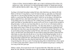 Chỉ thị 06/CT-VKSTC 2021 thi hành biện pháp tư pháp bắt buộc chữa bệnh trong điều tra hình sự