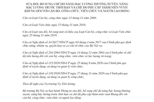 Thông tư 03/2021/TT-BNV sửa đổi chế độ nâng bậc lương thường xuyên đối với cán bộ công chức