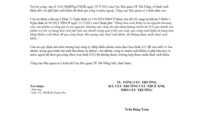 Công văn 3112/TCHQ-TXNK 2021 thuế xuất khẩu đối với phế liệu xuất khẩu để thuê gia công