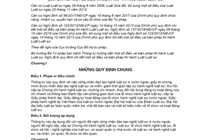 Thông tư 05/2021/TT-BTP hướng dẫn Luật Luật sư Nghị định hướng dẫn Luật Luật sư