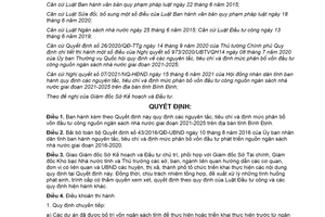 Quyết định 26/2021/QĐ-UBND nguyên tắc phân bổ vốn đầu tư công nguồn ngân sách tỉnh Bình Định