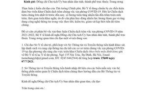 Công văn 5310/BYT-DP 2021 thống kê lập danh sách cơ sở tiêm chủng vắc xin phòng COVID19