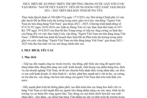 Kế hoạch 100/KH-UBND 2021 cuộc vận động Người Việt ưu tiên dùng hàng Việt tỉnh Hưng Yên