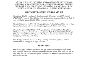 Quyết định 1260/QĐ-UBND 2021 giải quyết thủ tục hành chính về việc làm Sở Lao động tỉnh Yên Bái