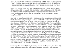 Thông báo 177/TB-VPCP 2021 kết luận cuộc họp với thành phố Hồ Chí Minh phòng chống dịch COVID19