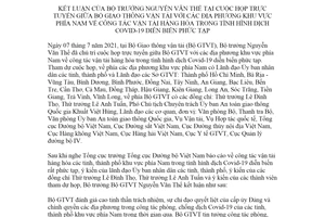 Thông báo 238/TB-BGTVT 2021 kết luận về công tác vận tải hàng hóa Covid19 diễn biến phức tạp